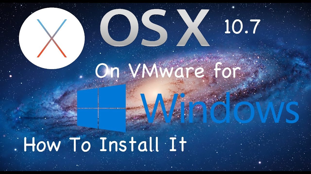 how to install mac os on vmware
